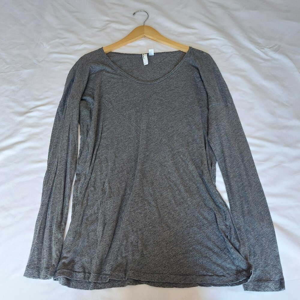 American Apparel Scoop Neck Longsleeve - Gray